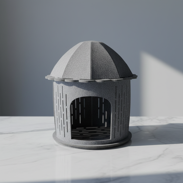 Cat Cottage Grey