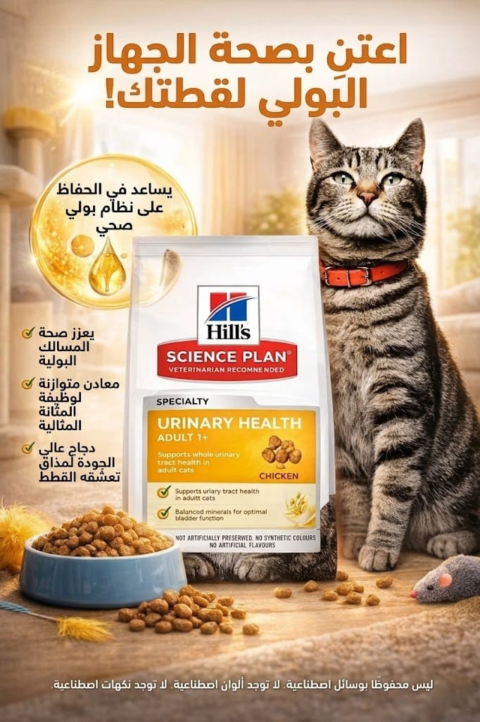 هيلز طعام جاف للقطط للعناية با المسالك البولية 1.5كغ