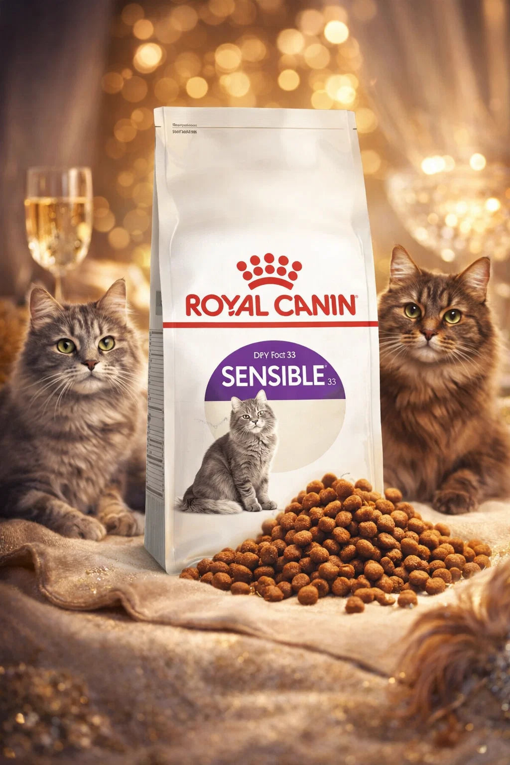 Royal Canin Sensible cat food ready product by CAT PARK, showing a close-up of the packaging and product label.