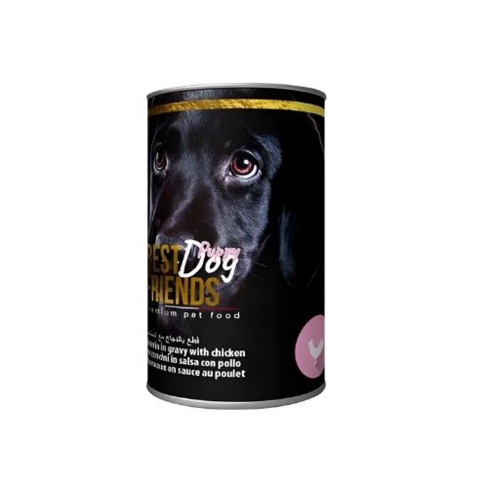 طعام رطب بيست فريندز للجراء الصغيرة (Puppy) - قطع الدجاج بالصلصة - 415 جرام