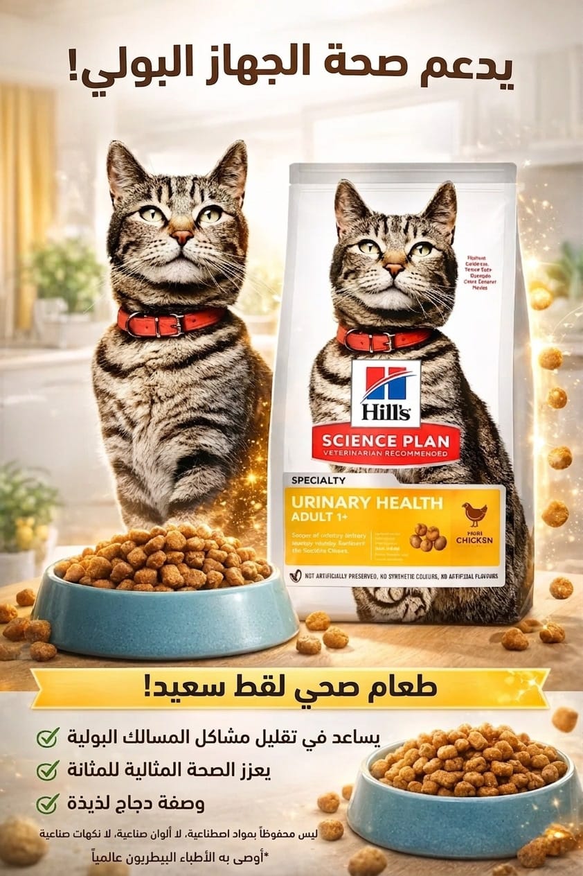 هيلز طعام جاف للقطط للعناية با المسالك البولية 1.5كغ