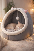 Luxury Cat Bed from CAT PARK, ready-made feline sleeping area with soft cushions and cozy design for comfort.