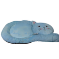 Soft, plush cat-shaped bed from CAT PARK, ready-made pet cushion with a cute feline design for comfort.