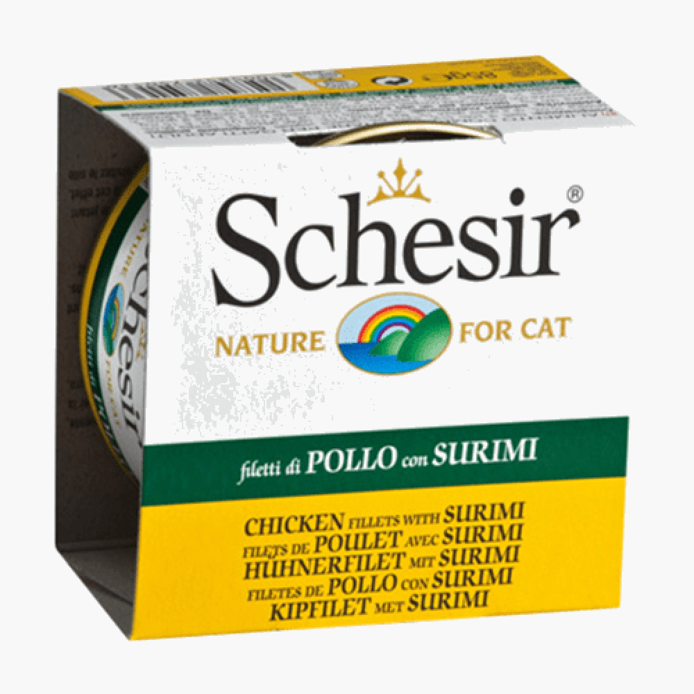 Catz Park canned cat food with chicken slices and surimi in 85g ready-to-eat packaging, ideal for feline nutrition.