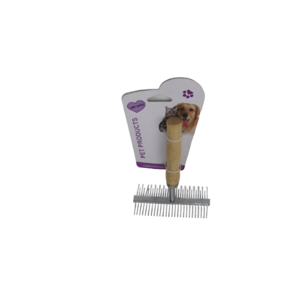 Metal hair comb by CAT PARK, ready-to-use silver-colored hair accessory with fine teeth for detangling and styling hair.