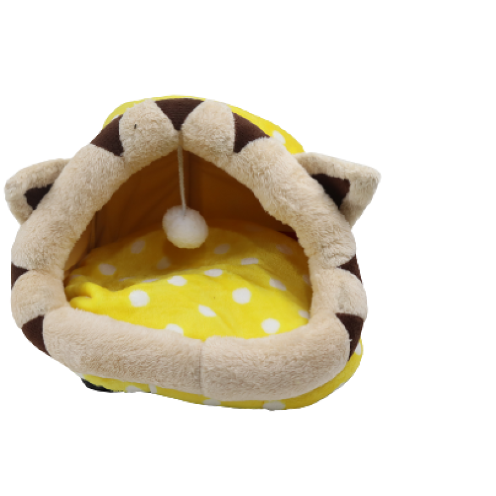Ready-made cat house in tiger shape by CAT PARK, showcasing a cozy, plush design with tiger-striped details in the image.