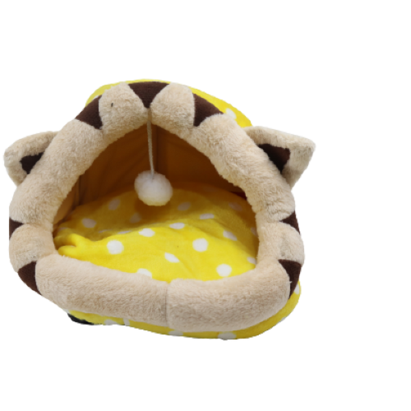 Ready-made cat house in tiger shape by CAT PARK, showcasing a cozy, plush design with tiger-striped details in the image.
