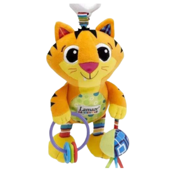 Colorful CAT PARK ready plush toy for children, featuring soft fabric and detailed cat design, perfect for play and cuddling.