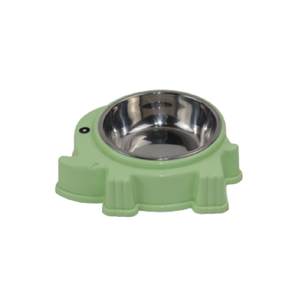 Colorful CAT PARK elephant-shaped ceramic dish, ready-made home decor or serving piece featuring a detailed elephant design.