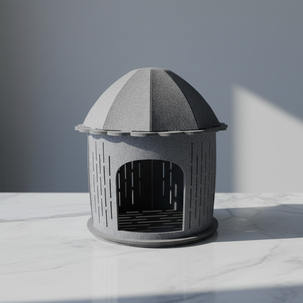 Cat Cottage Grey