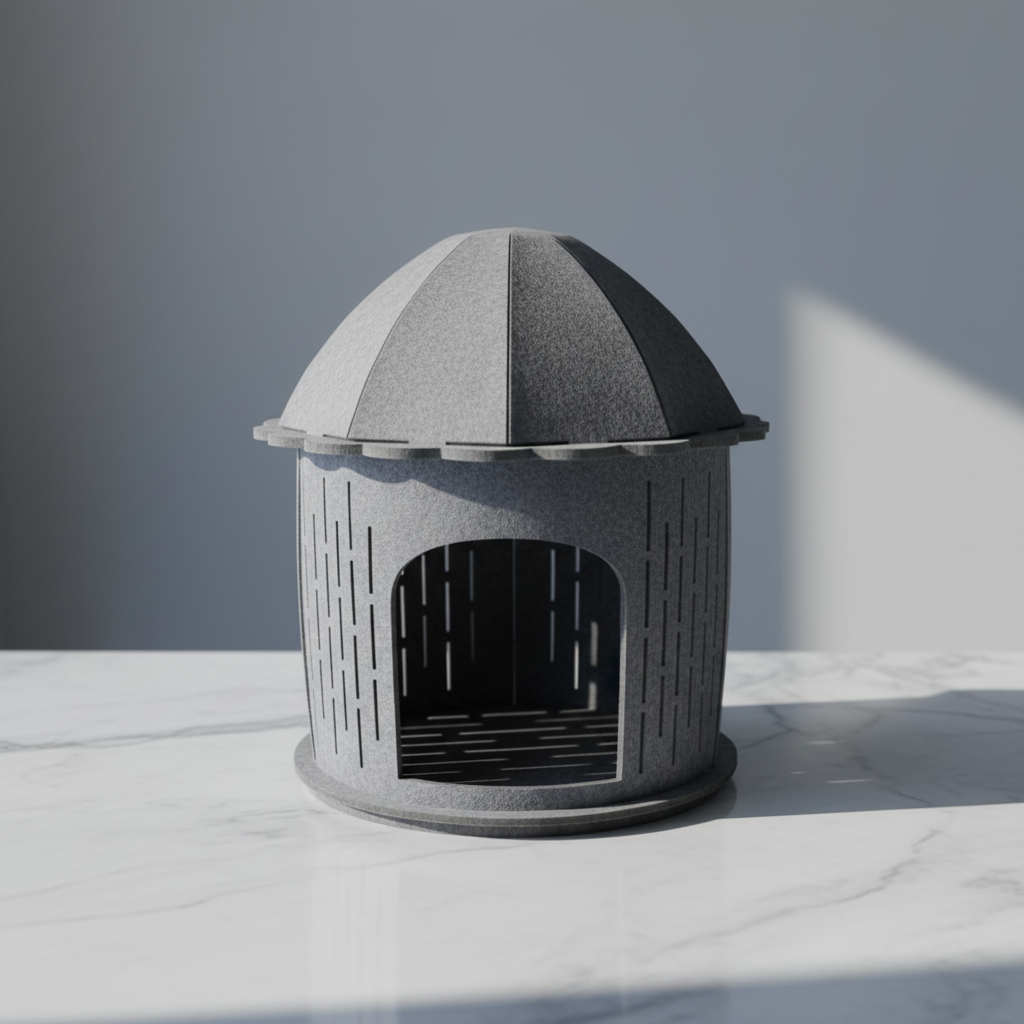 Cat Cottage Grey