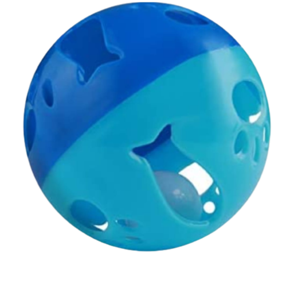 Large CAT PARK rubber ball toy for pets, ready-to-use play item, featuring bright colors and durable design.
