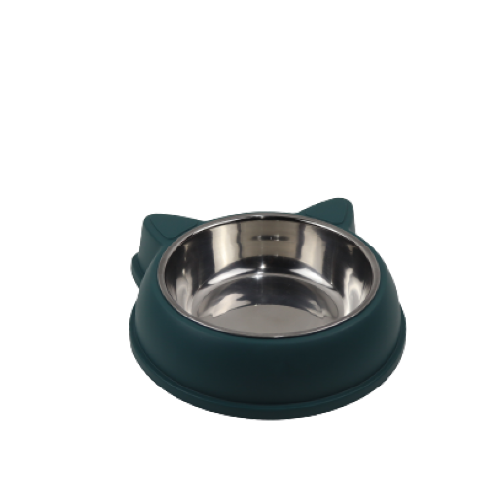 Ready-made CAT PARK stainless steel dish for cats, featuring a durable, easy-to-clean design with a smooth surface.