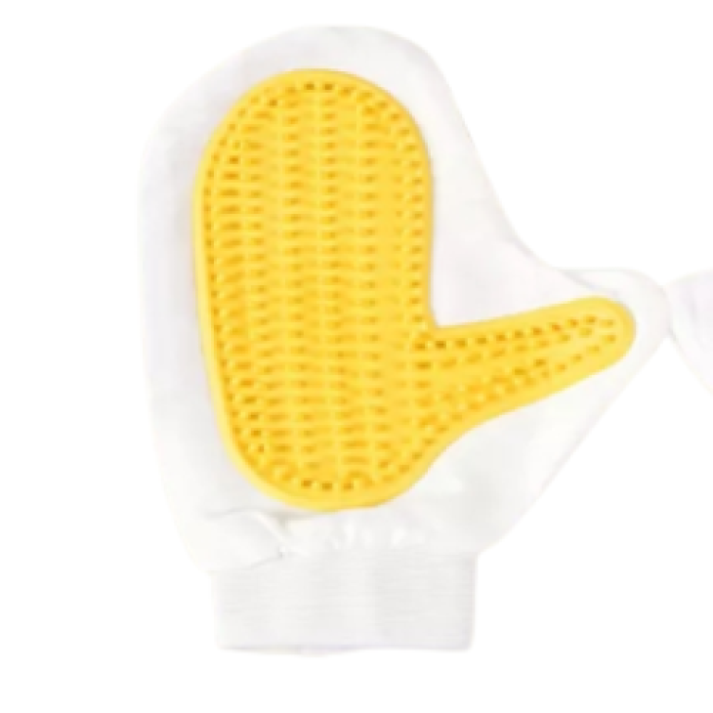Cat Park ready shower glove showing soft silicone bristles for gentle pet bathing and grooming.