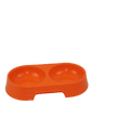 Small double dish from CAT PARK, ready-to-use product, featuring two compartments for serving or organization.