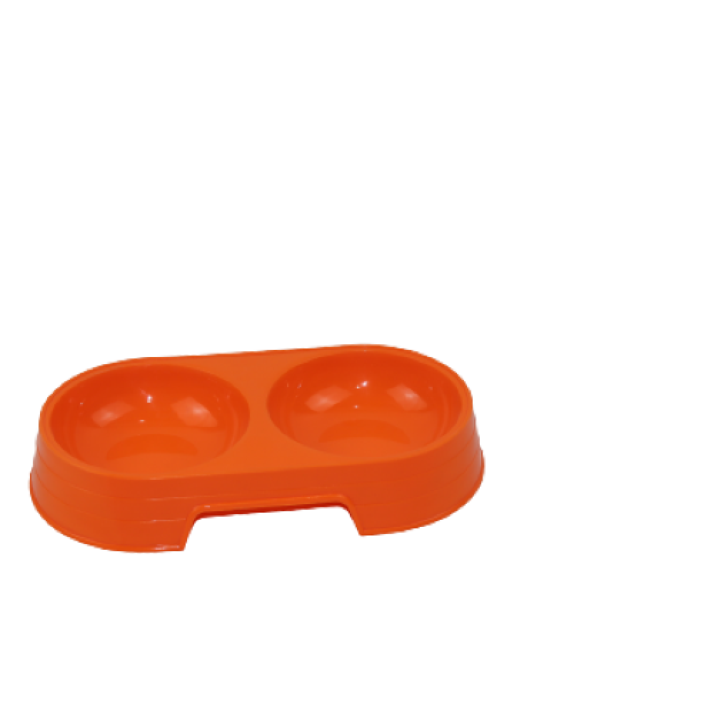 Small double dish from CAT PARK, ready-to-use product, featuring two compartments for serving or organization.