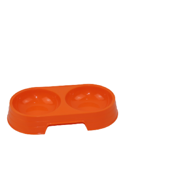 Small double dish from CAT PARK, ready-to-use product, featuring two compartments for serving or organization.
