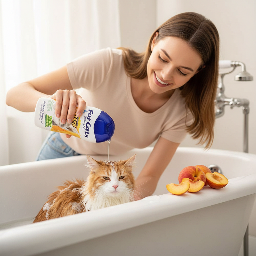 For Cats Peach Shampoo - Lifestyle