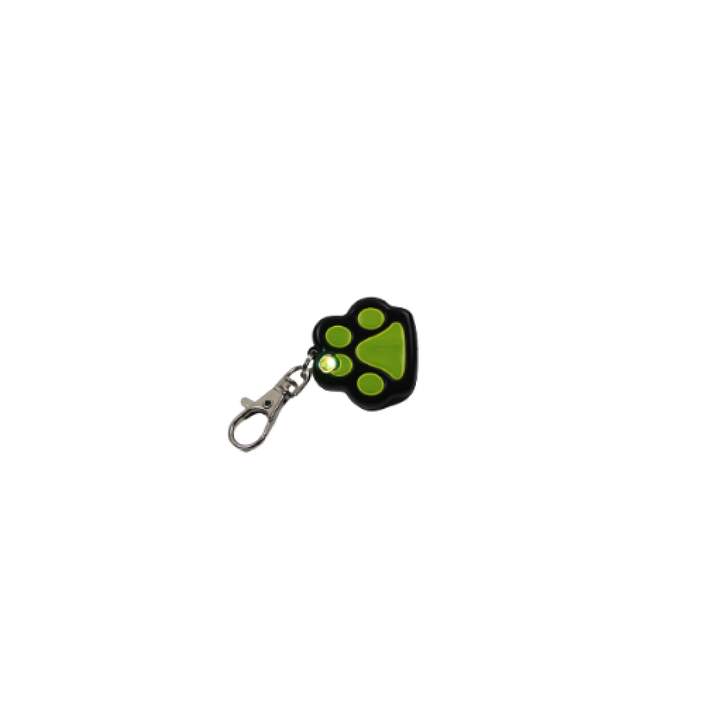 Light-up dog and cat ID tag from CAT PARK, featuring a ready-to-use design with reflective surface, suitable for pets.