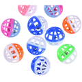 Colorful set of four CAT PARK ready-made toy balls with bells, suitable for cats to play and chase.