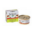 Catz Park canned cat food with chicken and apple, 75 grams, ready-to-eat product showing the open can with food inside.