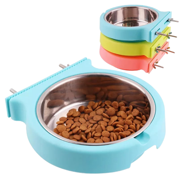 Ready-made stainless steel relationship plate by CAT PARK, featuring a sleek, durable design with multiple sections for serving food.