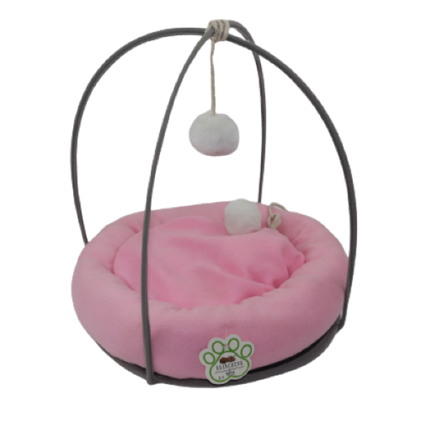 Cat Park ready-made cat bed with cushion and elevated sides, providing a cozy resting spot for cats.