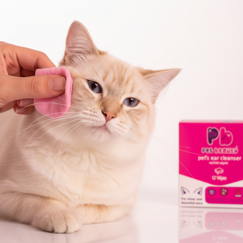 Pet Beauty منظف الأذن للحيوانات الأليفة 12 منديل مبلل