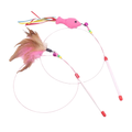 Cat Park ready cat fishing rod toy with colorful feathers and string for interactive play with cats.