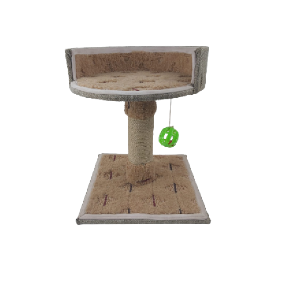 Ready-made circular cat scratching pad by CAT PARK, featuring a sturdy, textured surface for cats to scratch and play.